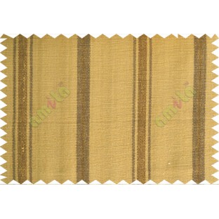 Brown with chocolate brown stripes main cotton curtain designs